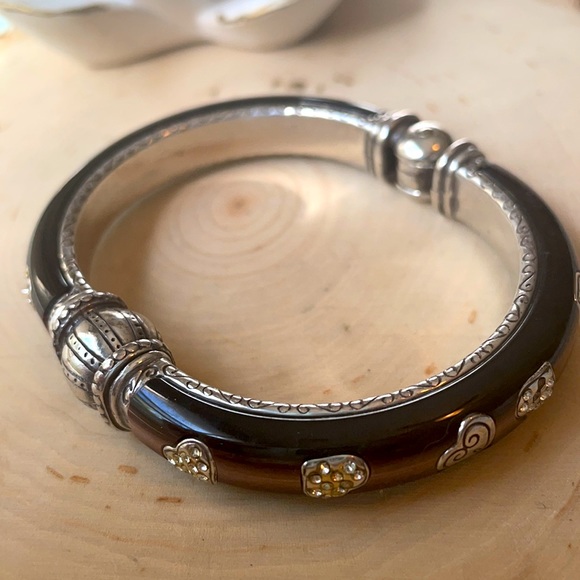 BRIGHTON VINTAGE MAGNETIC CLOSURE BRONZE BRACELET! - Picture 3 of 4
